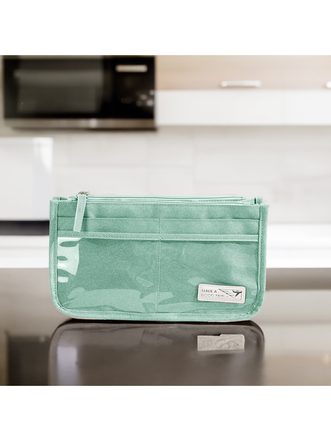 

Aura Green Water Resistant Makeup Organisers