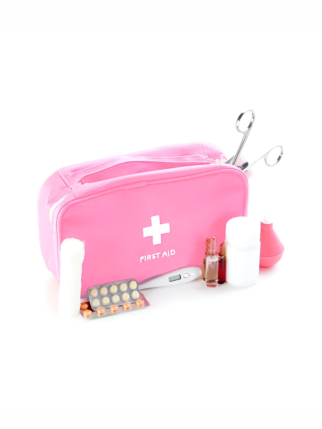

Aura Pink Printed First Aid Bag