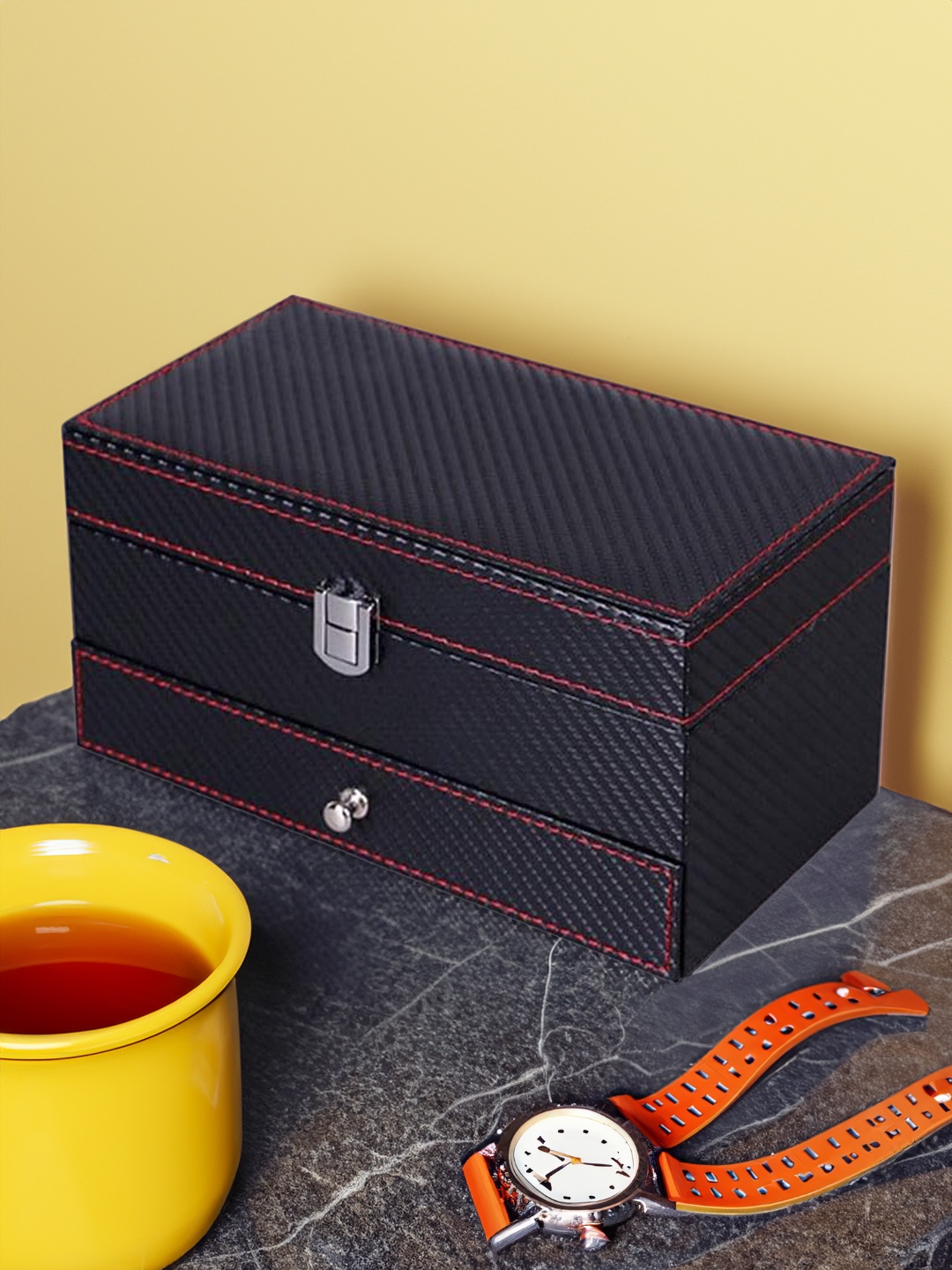 

Aura Black Water Resistant Watch Accessory Organiser