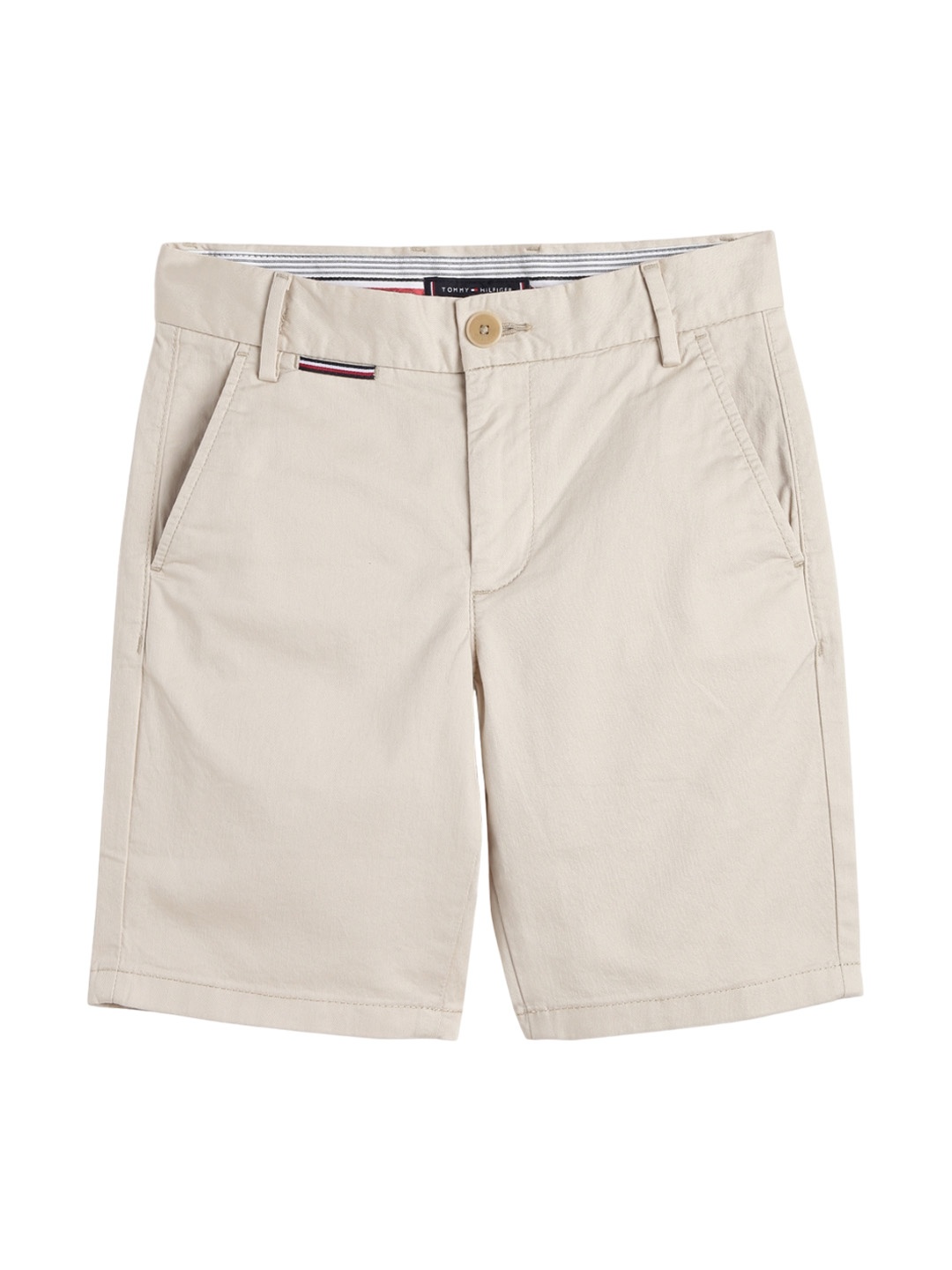 

Tommy Hilfiger Boys Mid-Rise Regular Shorts, Beige