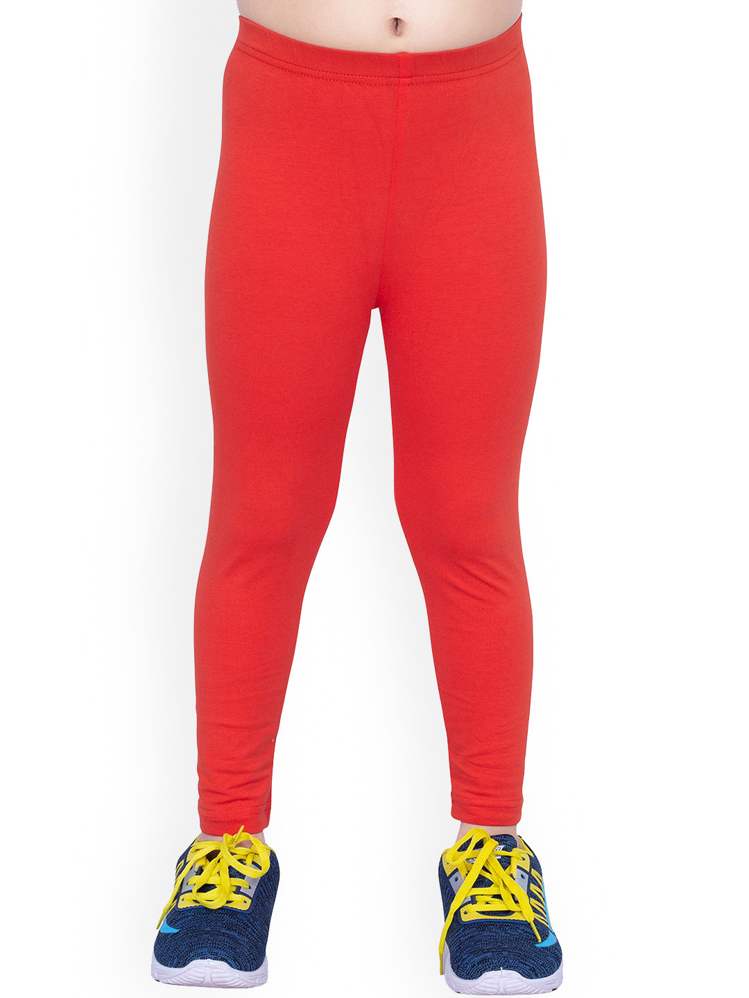 

ONE SKY Girls Mid-Rise Ankle-Length Leggings, Red