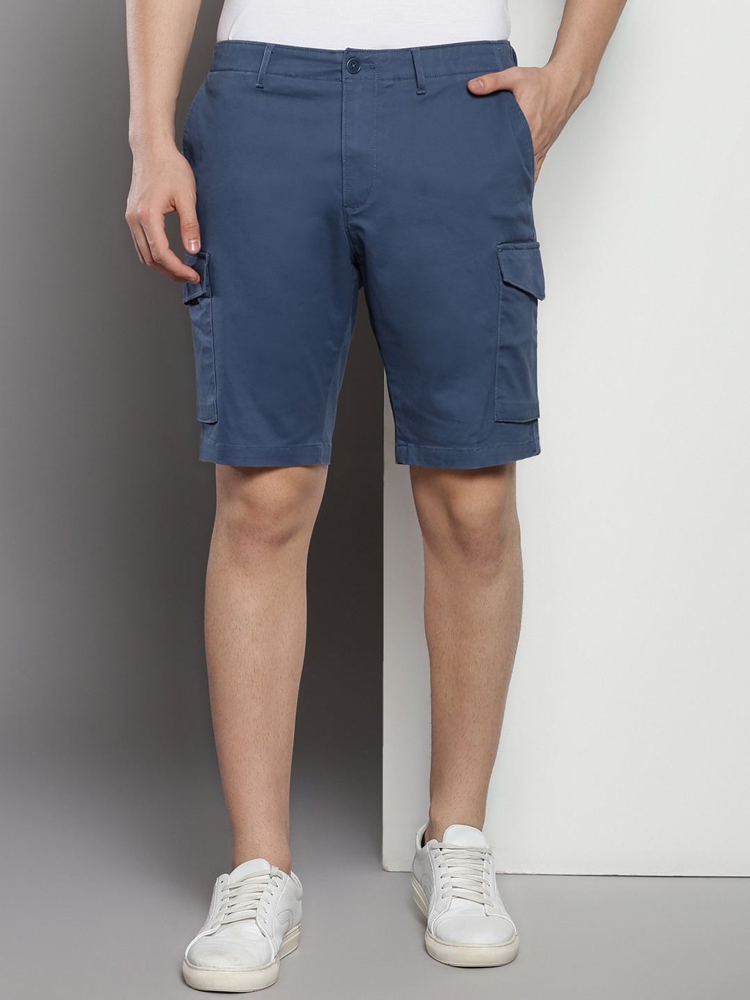 

Tommy Hilfiger Men Organic Cotton Cargo Shorts, Blue