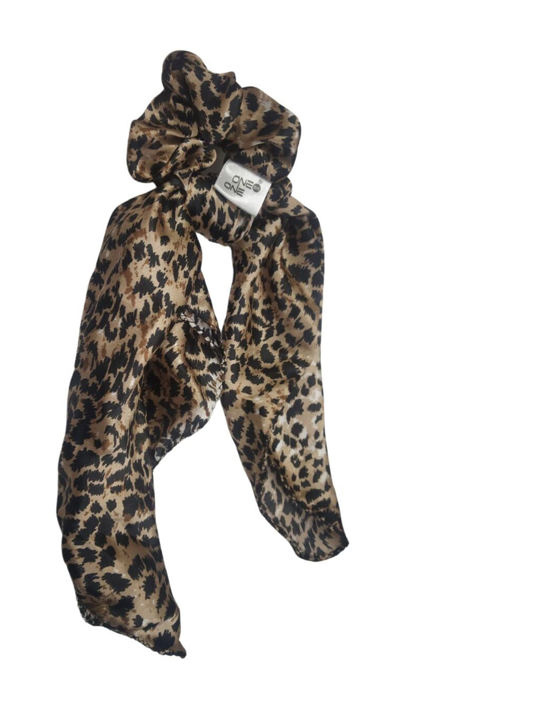 

ONE on ONE Animal Printed Ponytail Holders, Camel brown