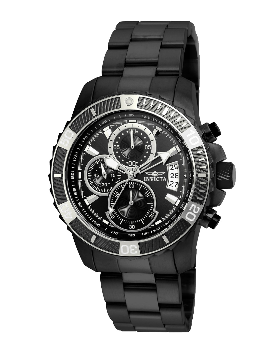 

Invicta Pro Diver SCUBA Men Bracelet Style Straps Analogue Watch 22417, Black