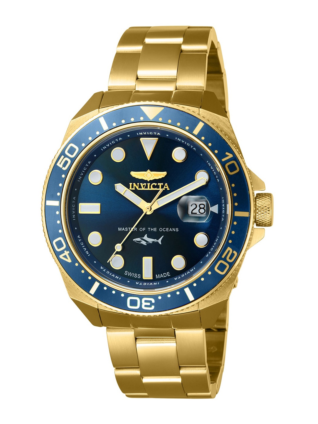 

Invicta Men Analogue Watch 39869, Gold