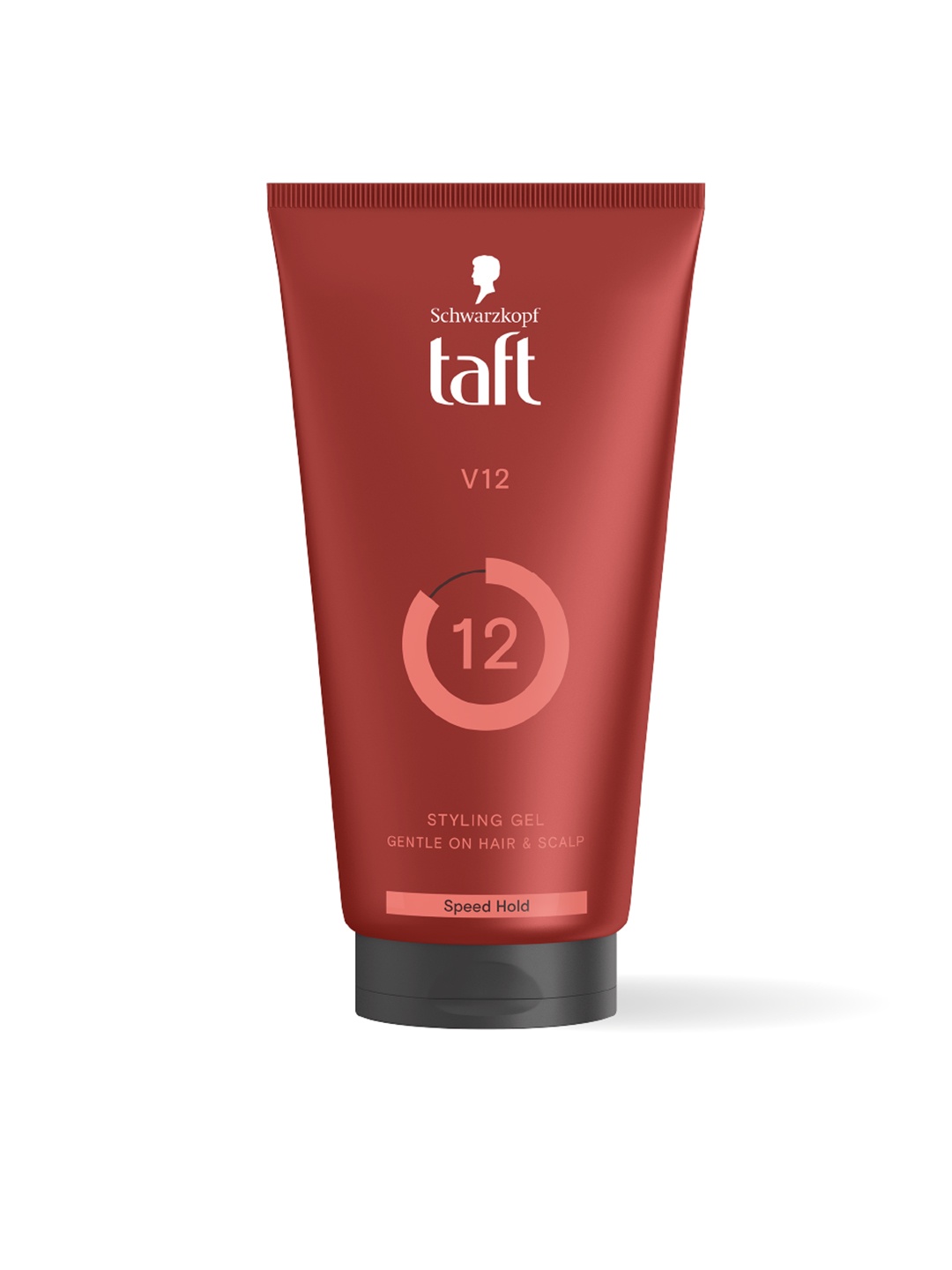 

Schwarzkopf TAFT Non-stick & Easy To Wash Off Power V12 Hair Gel with Speed Hold - 150ml, Red