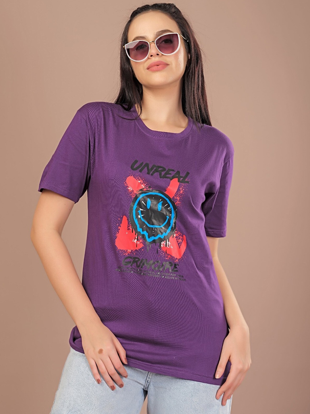 

STHULAS Printed Round Neck T-shirt, Blue