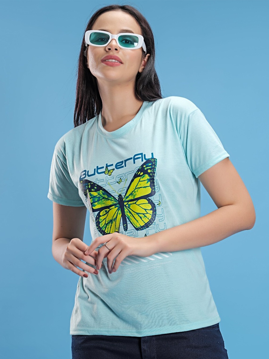 

STHULAS Printed Round Neck T-shirt, Green