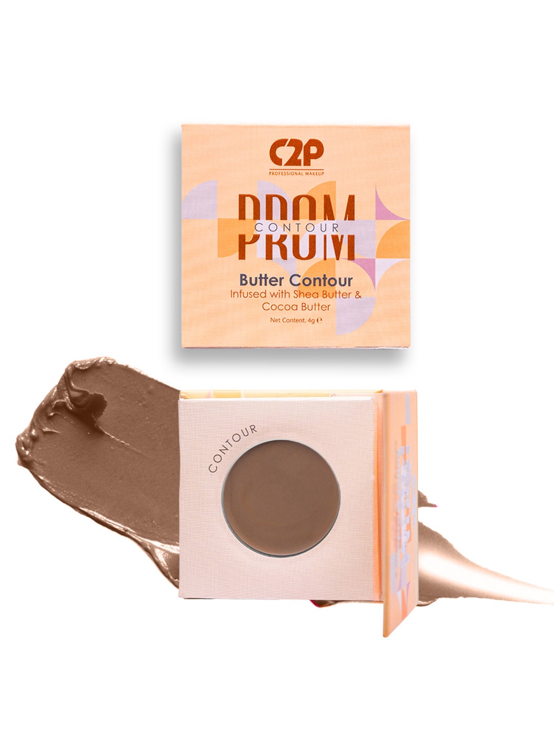 

C2P PROFESSIONAL MAKEUP Prom Butter Contour With Shea & Cocoa Butter 4g - Mocha 02, Brown