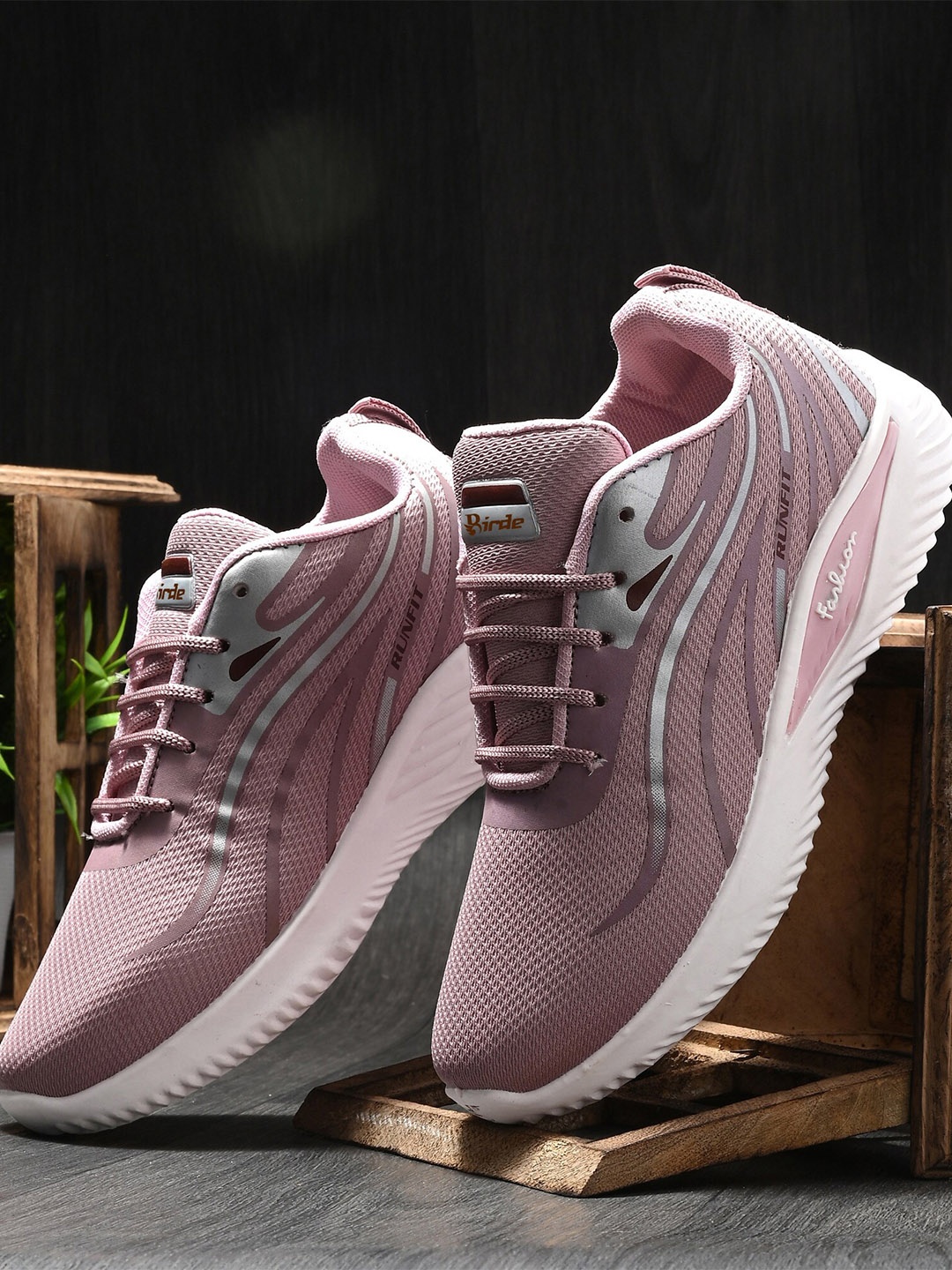 

BIRDE Women Mesh Walking Shoes, Pink