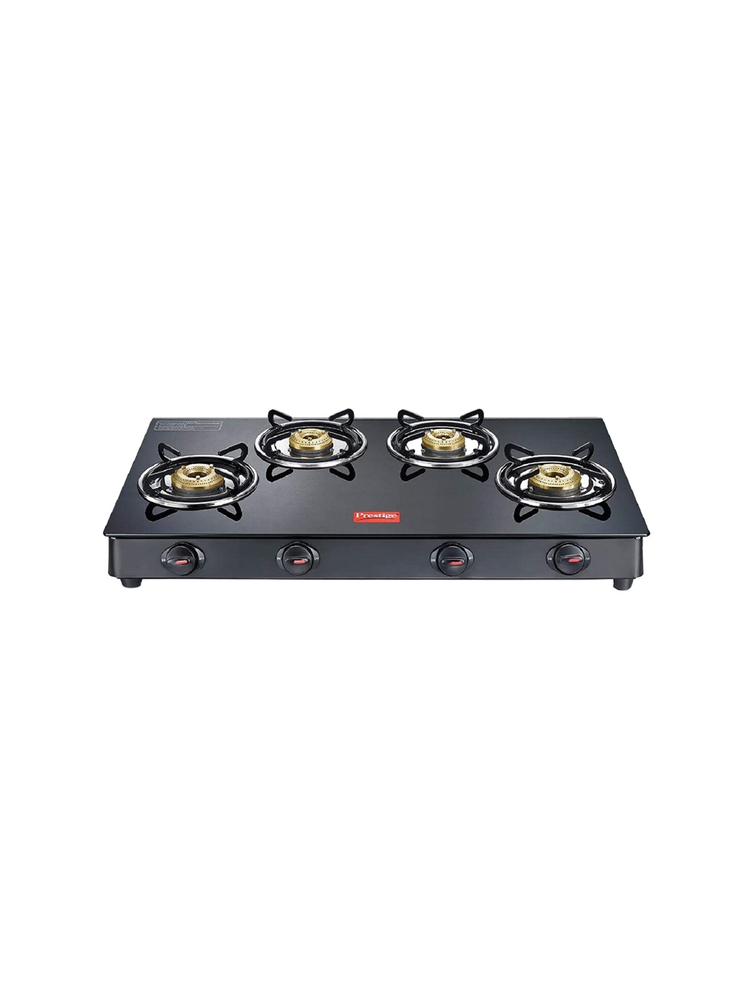

Prestige Magic Black Glass Top 4 Burner Gas Stove - Gtmc 04 Long