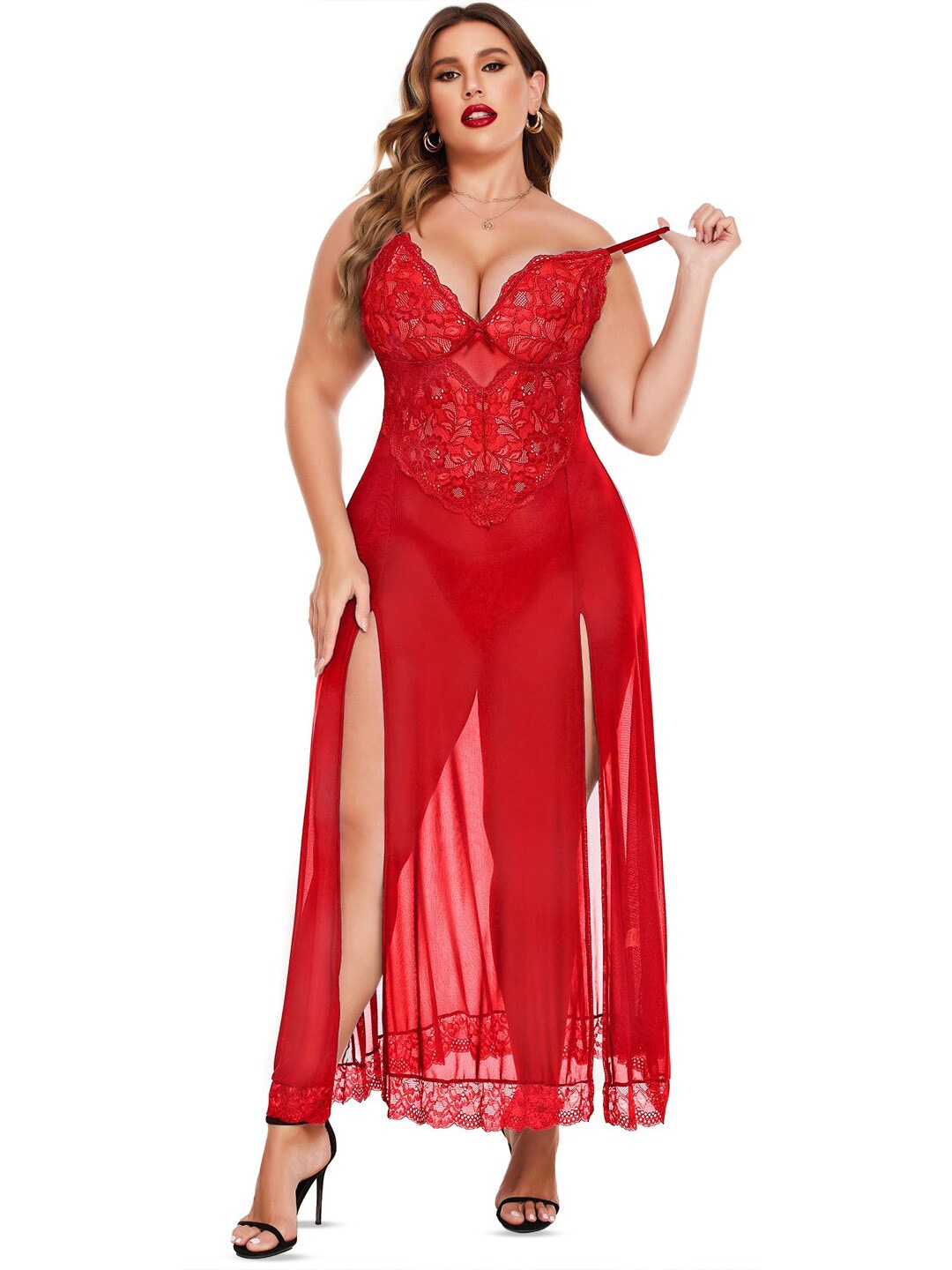 

Xivir Shoulder Straps Baby Doll, Red