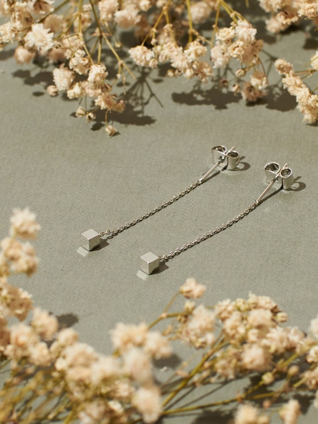 

SALTY Stainless Steel Drop Earrings, Silver