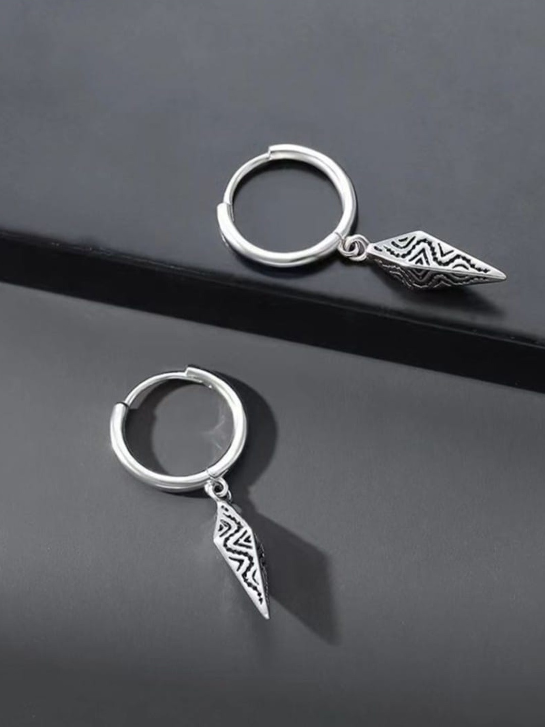 

SALTY Stainless Steel Hoop Earrings, Silver