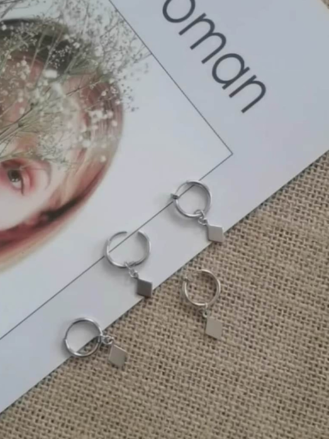 

SALTY Stainless Steel Contemporary Studs Earrings, Silver