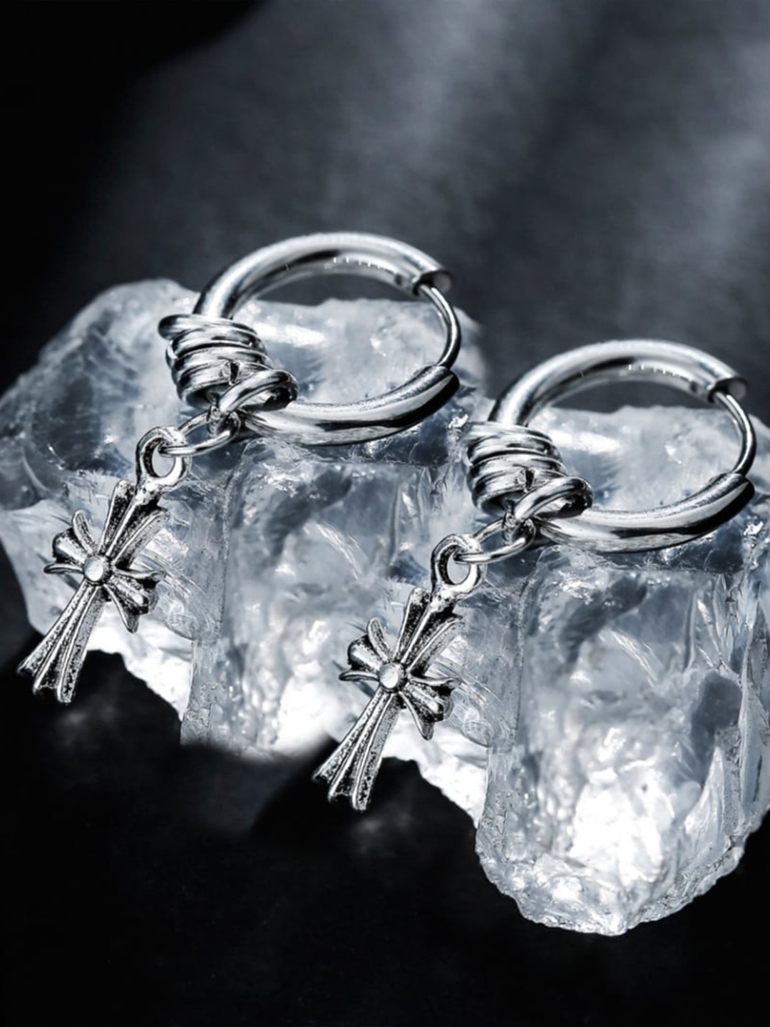 

SALTY Silver Hoop Earrings