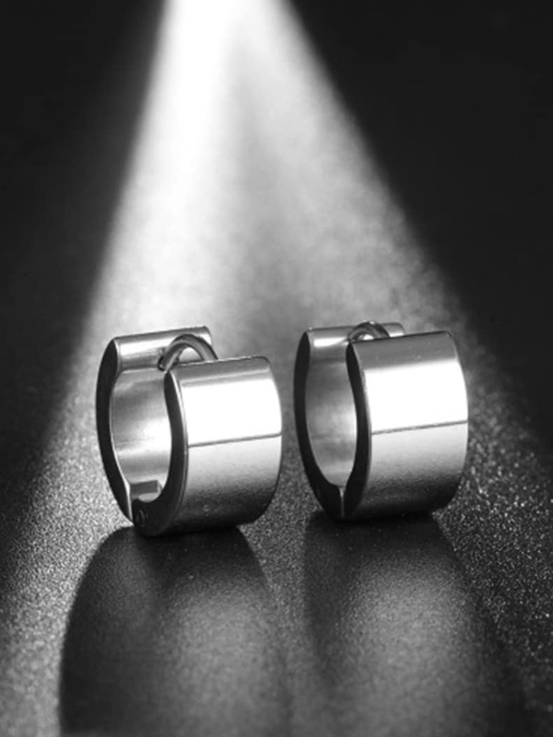

SALTY Stainless Steel Contemporary Hoop Earrings, Silver