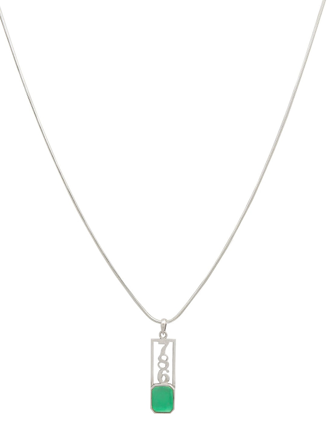 

Unniyarcha 92.5 Silver-Plated Contemporary Pendant with Chain