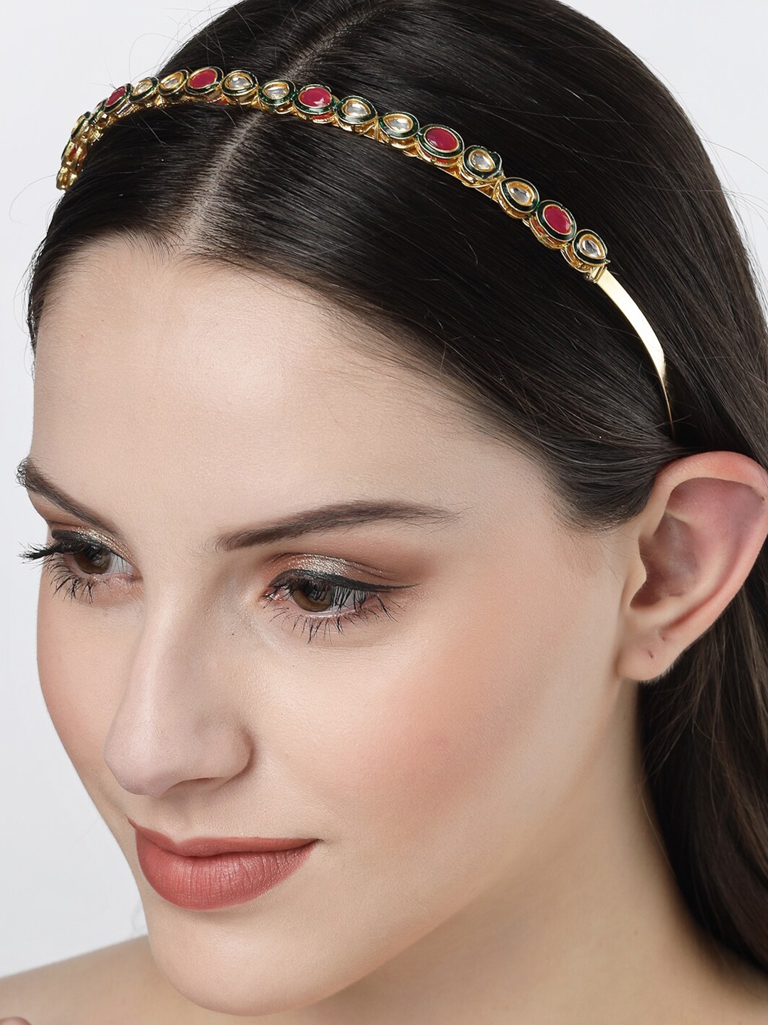 

NVR Embellished Metal Hairband, Gold