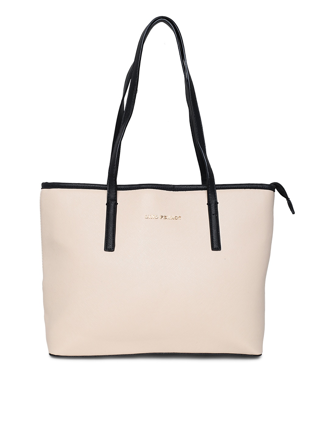 

Lisa Haydon for Lino Perros Off-White & Black Solid Shoulder Bag