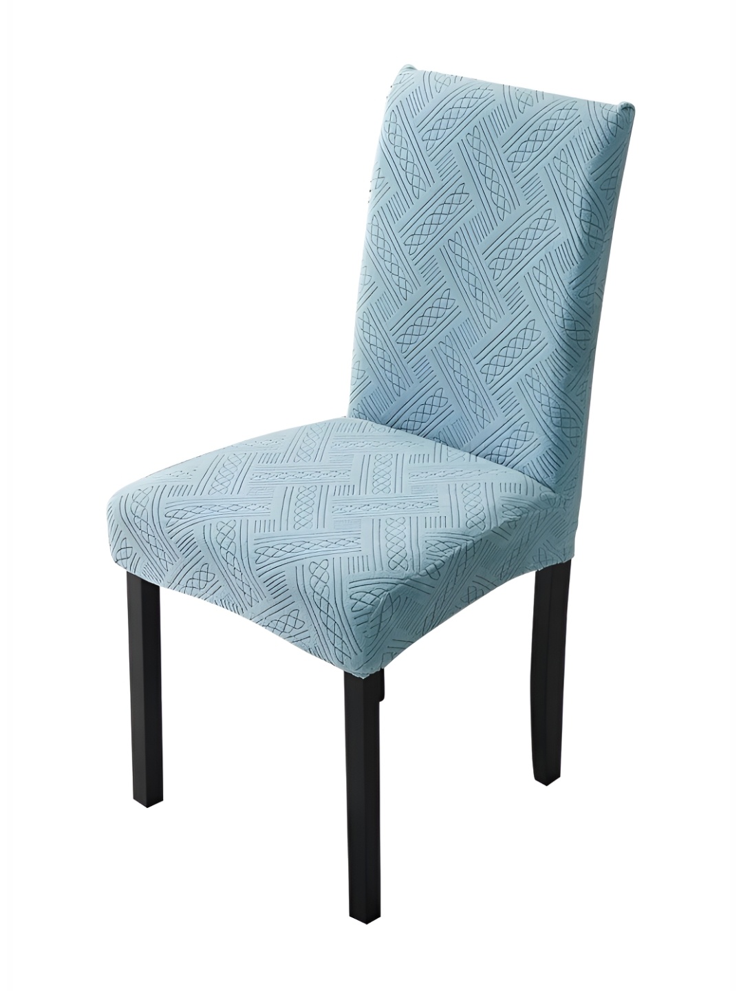 

HOUSE OF QUIRK Blue Stretchable Chair Cover