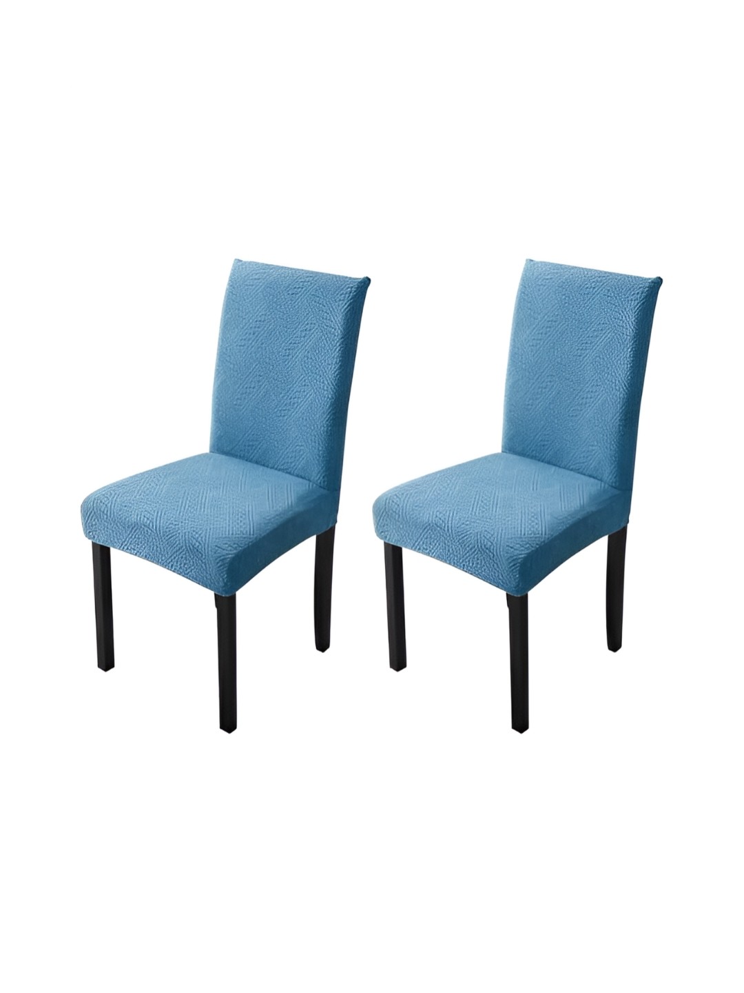 

HOUSE OF QUIRK 2 Pieces Blue Stretchable Chair Cover