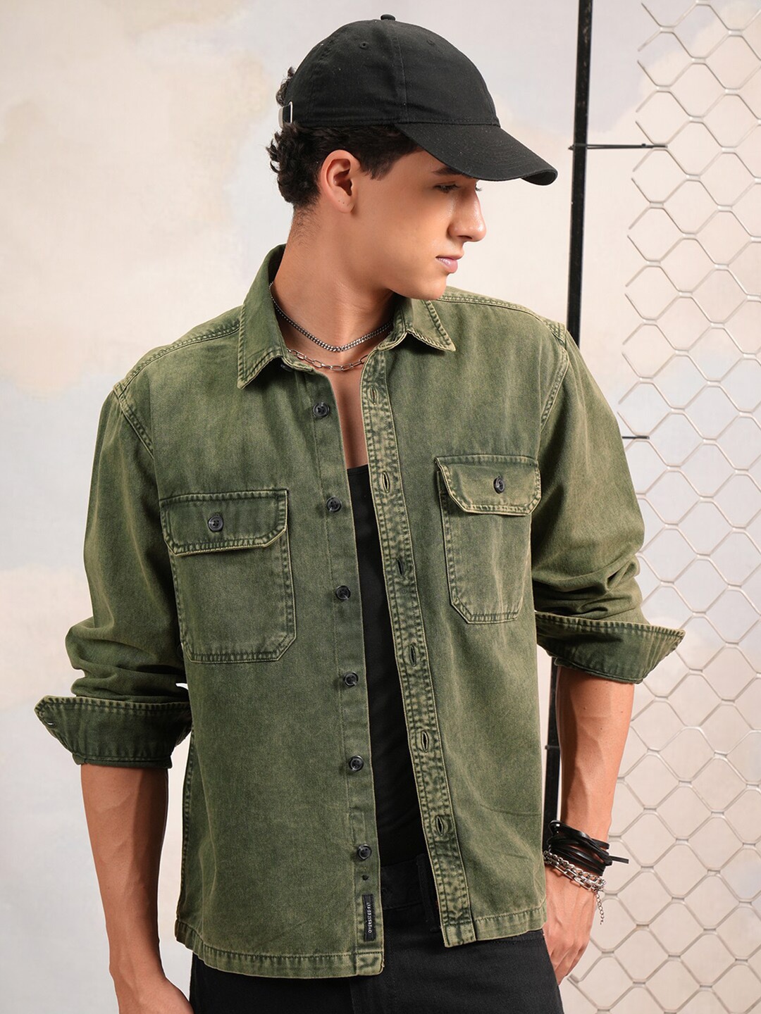 

Highlander Men Overshirt, Olive