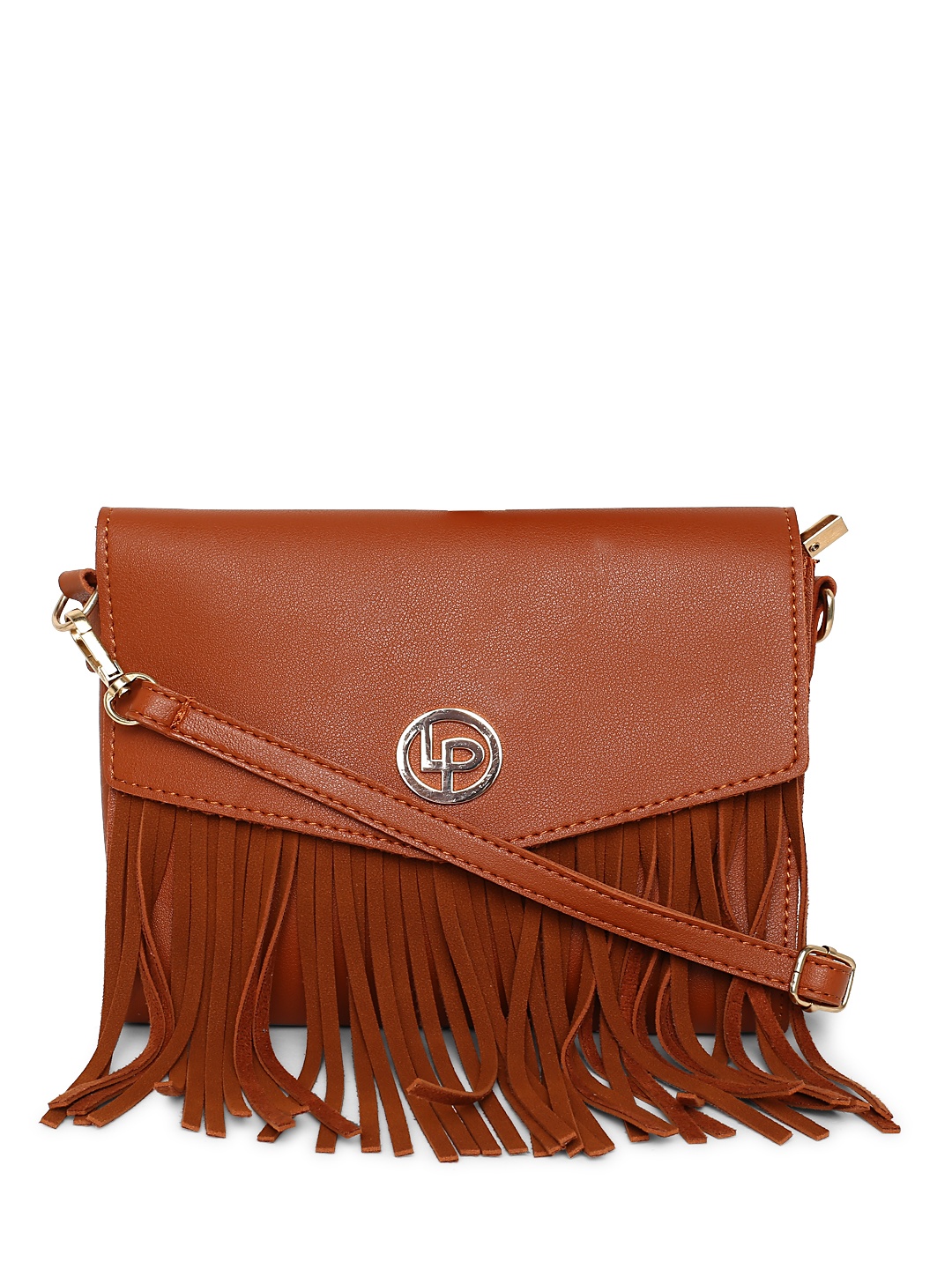 

Lisa Haydon for Lino Perros Brown Fringed Sling Bag