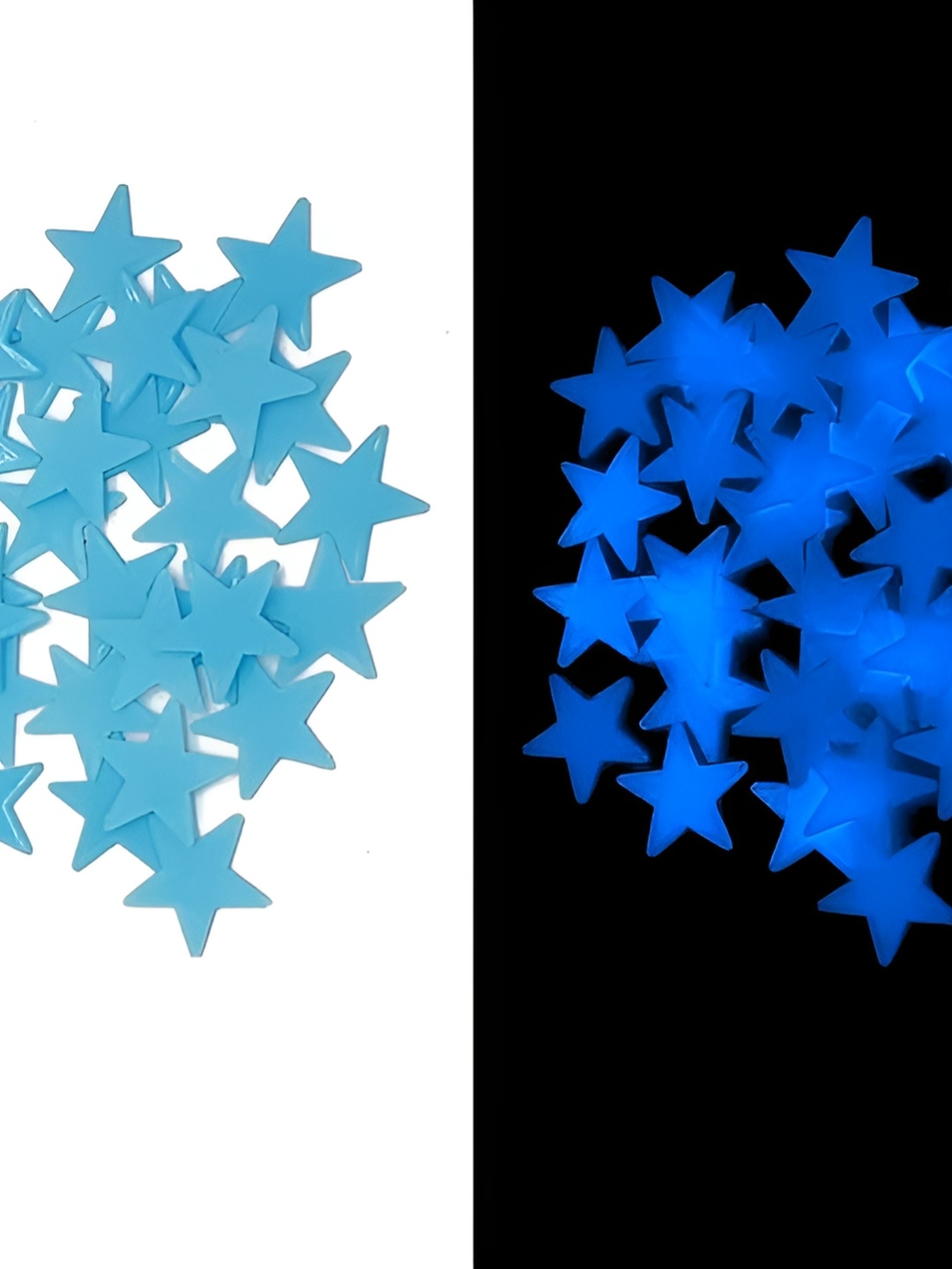 JENNA Blue Glowing Star Wall Sticker