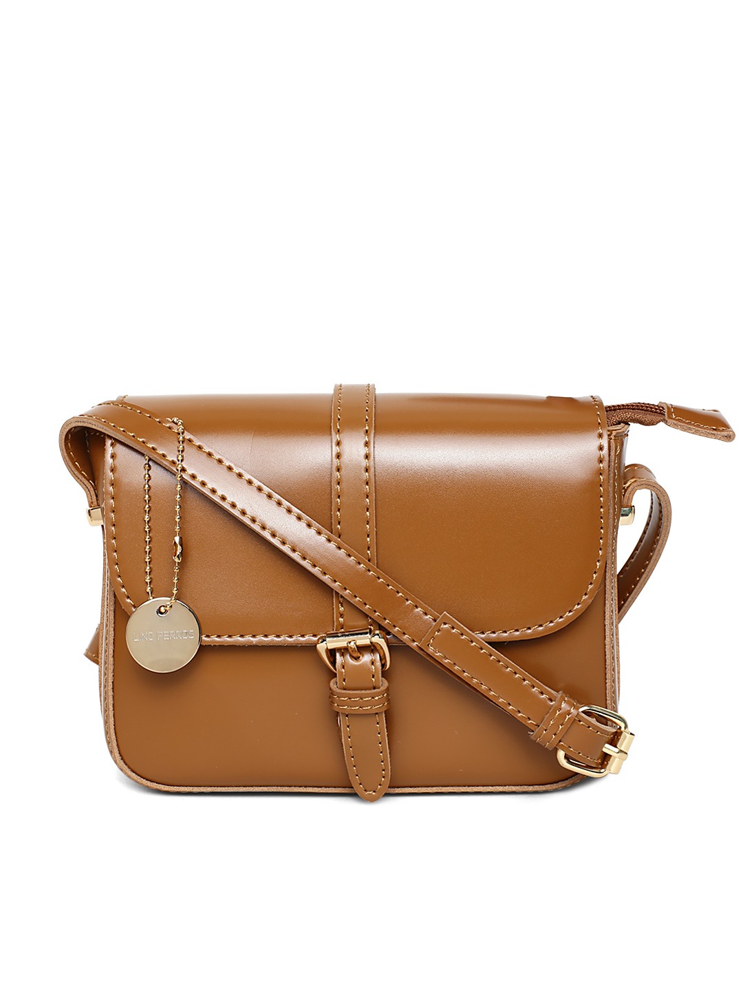 

Lisa Haydon for Lino Perros Brown Solid Sling Bag