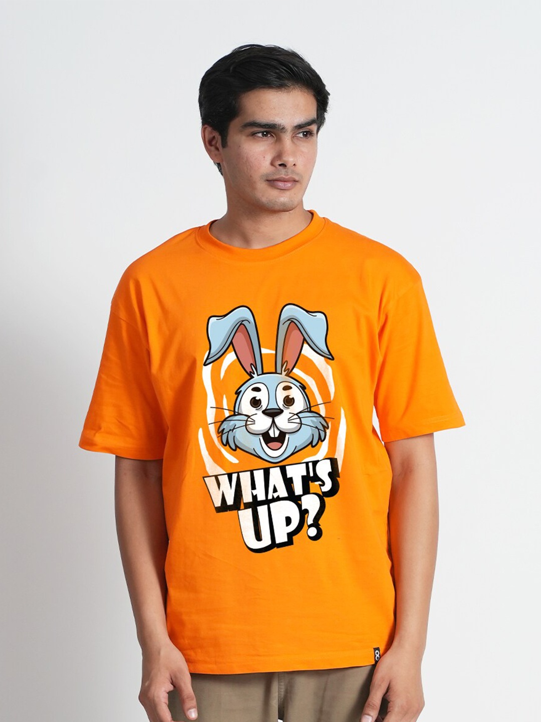 

Bloopers Store Graphic Printed Cotton T-shirt, Orange