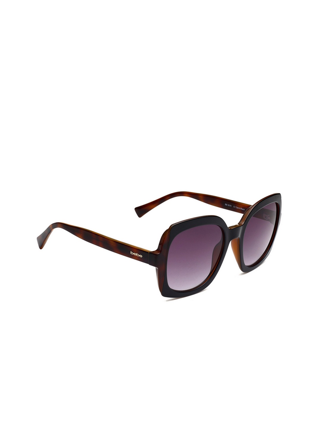 

bebe Women Square Sunglasses with 100% UV Protected Lens BEBE 3070 C1 54 S, Brown