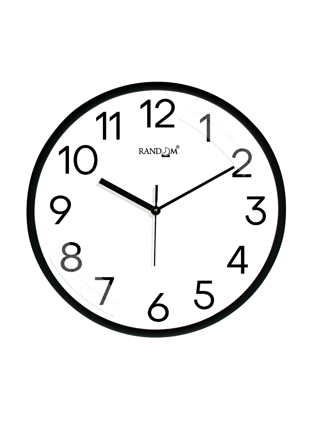 

RANDOM White & Black Analogue Contemporary Wall Clock