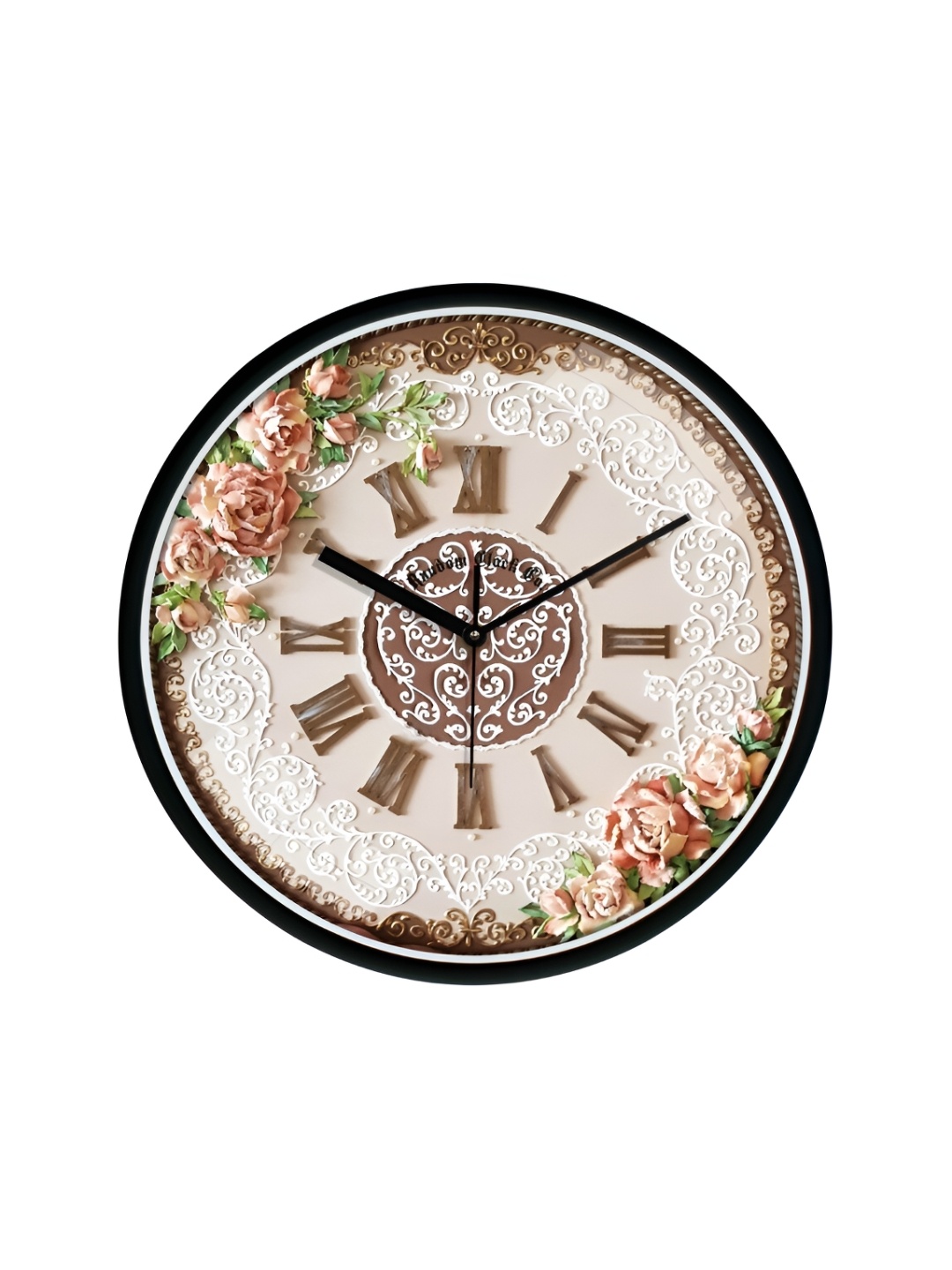 

RANDOM Pink & Brown Textured Round Contemporary Wall Clock