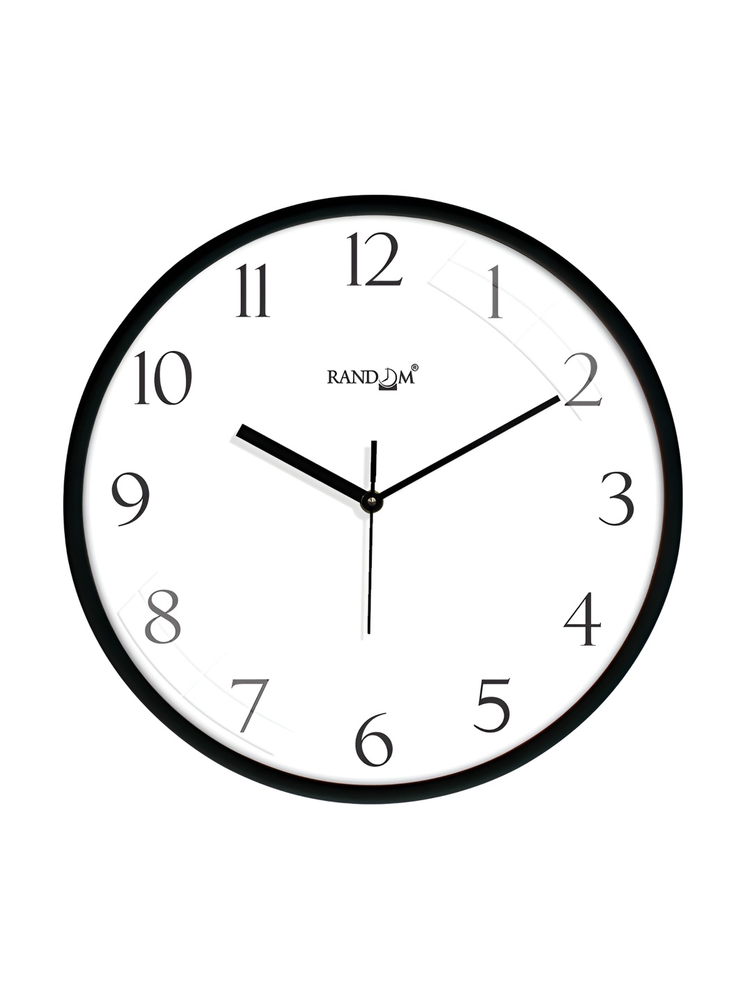 

RANDOM White & Black Analogue Contemporary Wall Clock