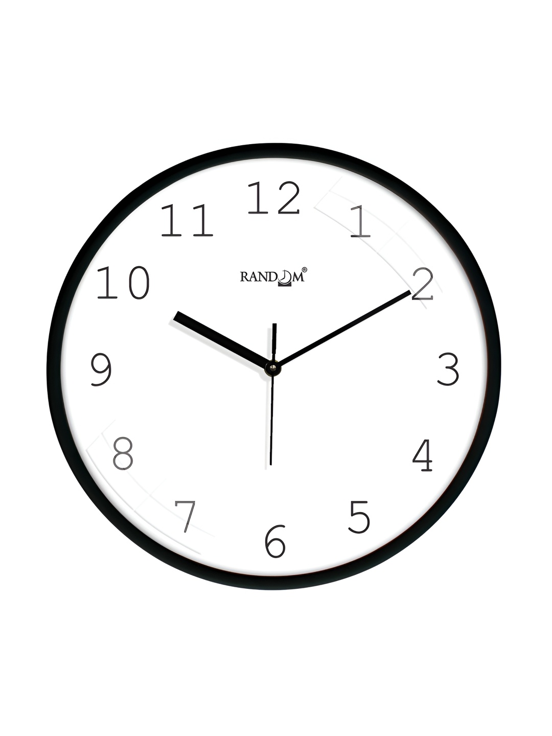 

RANDOM White & Black Round Contemporary Wall Clock