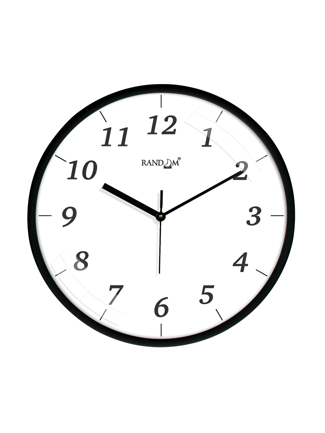 

RANDOM White & Black Analogue Contemporary Wall Clock