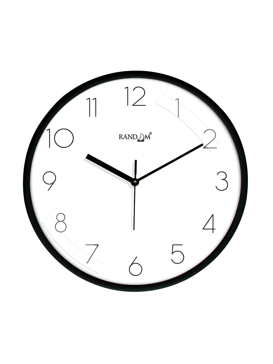 

RANDOM White & Black Contemporary Round Wall Clock