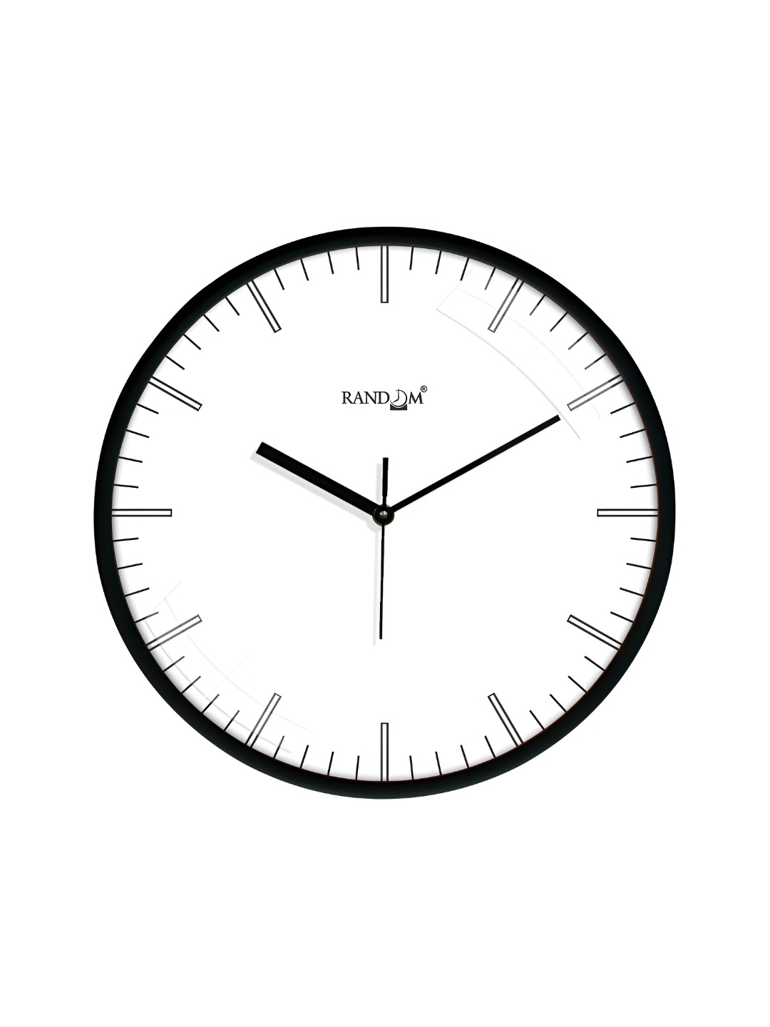 

RANDOM White & Black Analogue Contemporary Wall Clock