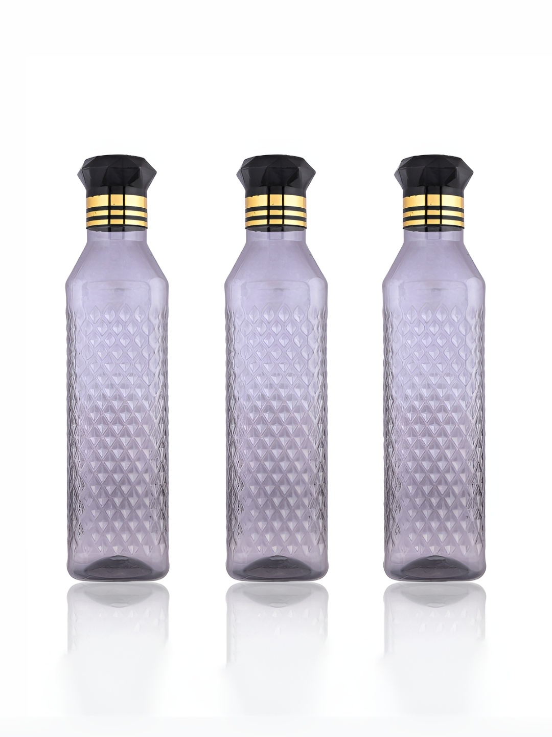 

Kuber Industries Black 3 Pieces Water Bottle 1L