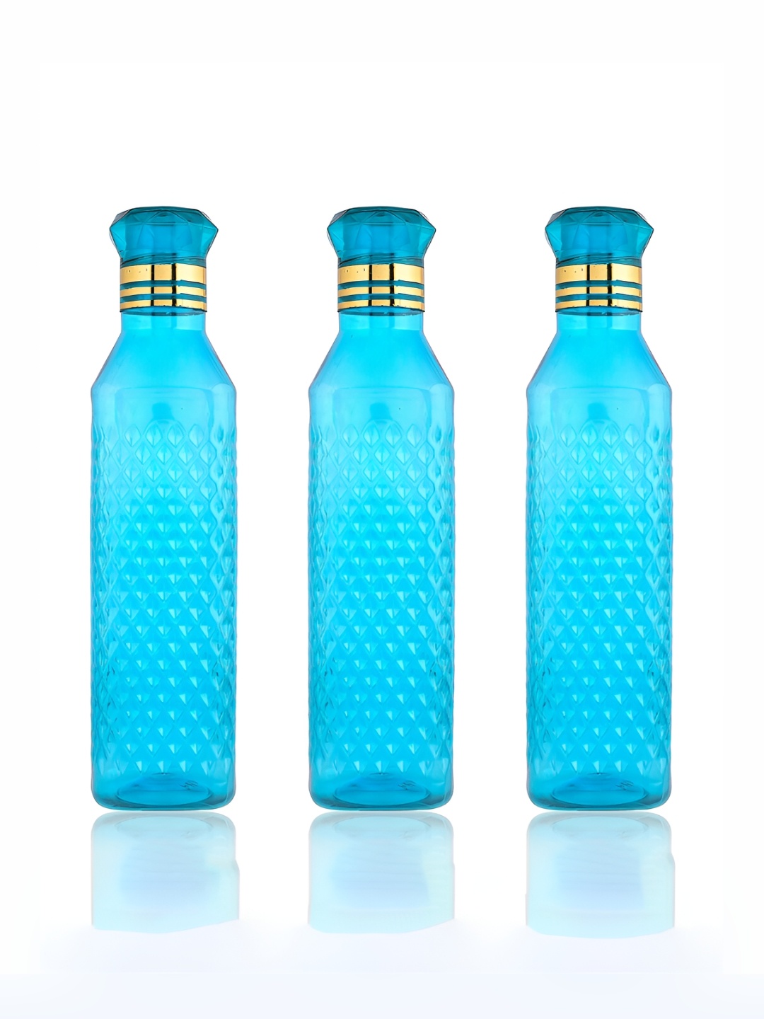 

Kuber Industries Blue 3 Pieces Water Bottle 1L