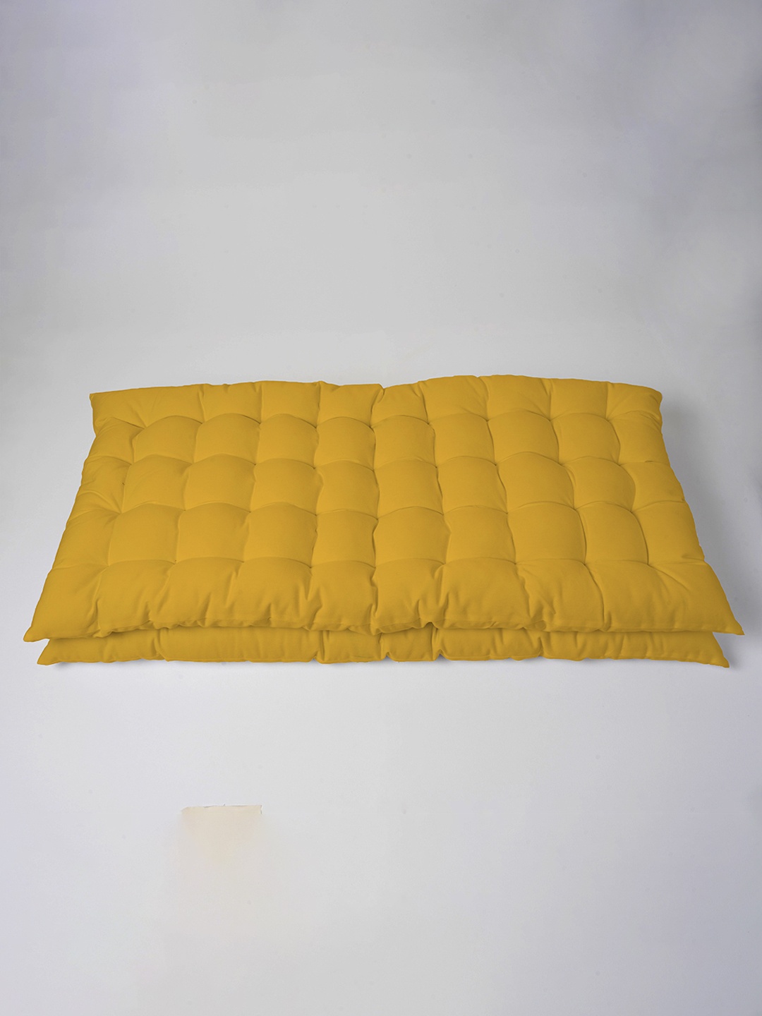 

SKANDA FAB 2 Pieces Yellow Pure Cotton Floor Cushion