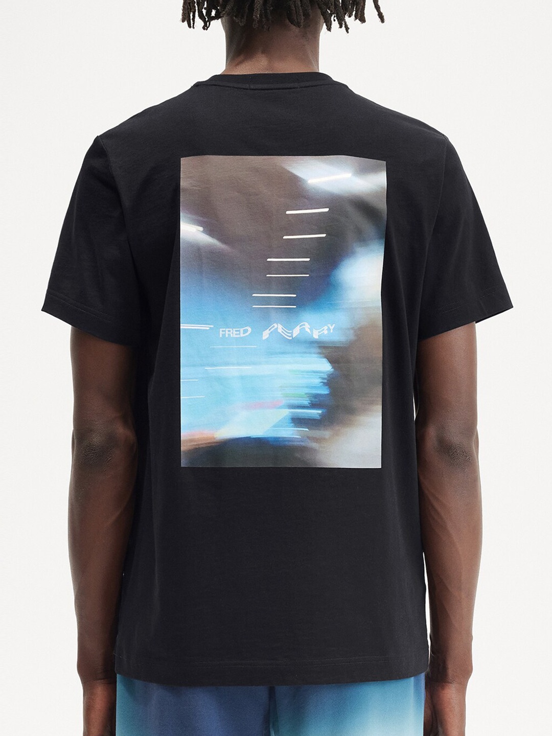 

Fred Perry Graphic Printed Cotton T-shirt, Black