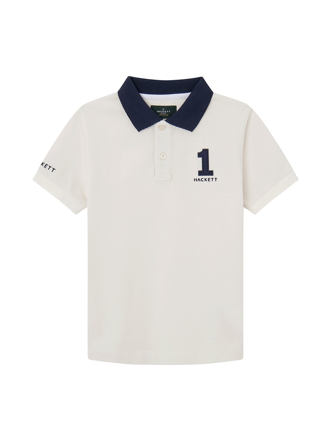 

HACKETT LONDON Boys Polo Collar Cotton T-shirt, White