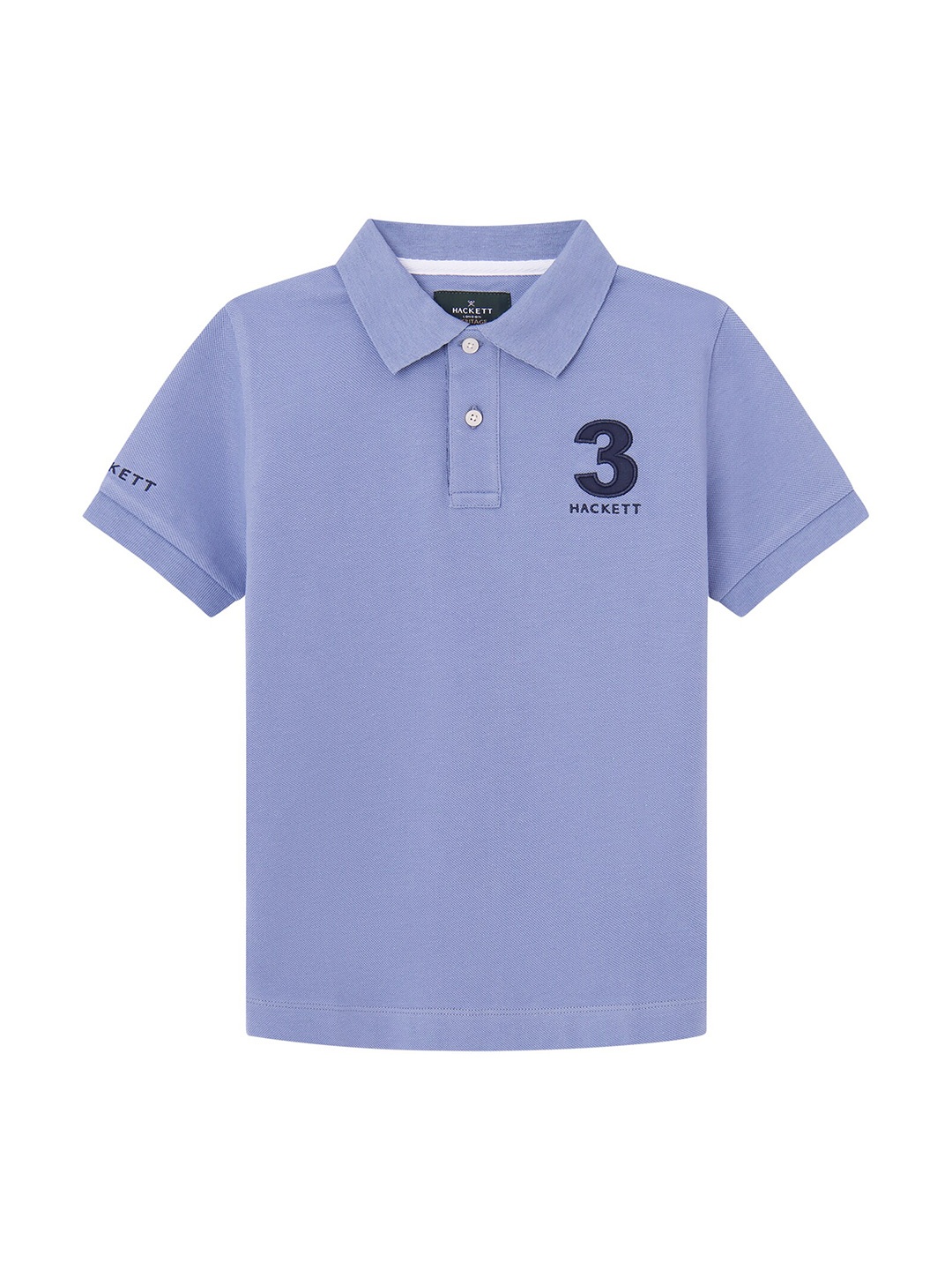 

HACKETT LONDON Boys Polo Collar Cotton T-shirt, Blue