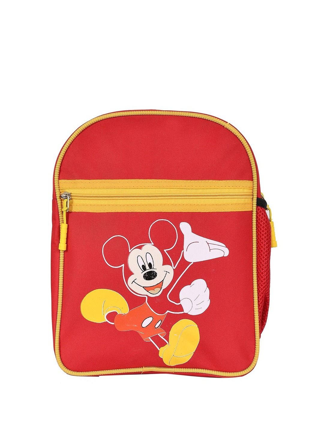 

Kuber Industries Kids Disney Mickey Printed Backpack, Red