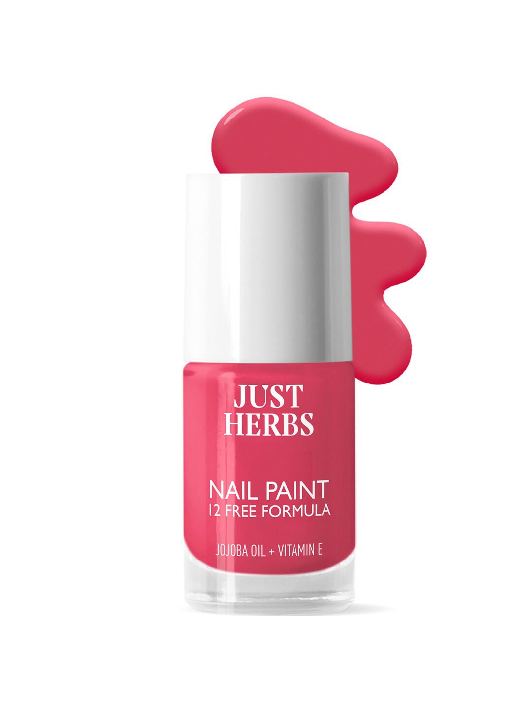 

Just Herbs 12 Free Formula Nail Paint Enriched With Jojoba Oil-11ml-Peony Paradise-32, Na