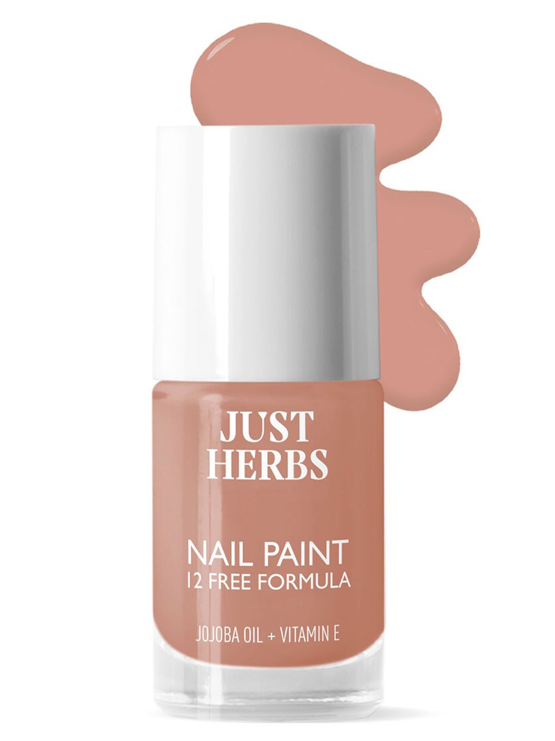 

Just Herbs 12 Free Formula Long Lasting Nail Paint With Jojoba Oil -11ml-Chai Latte 38, Na