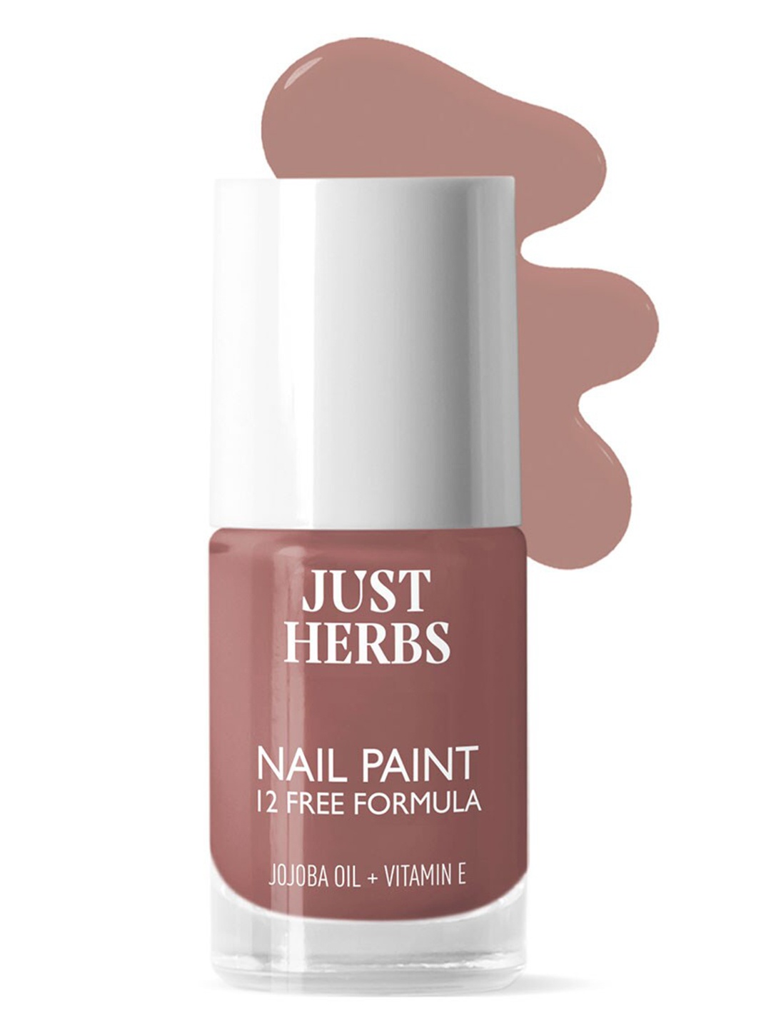 

Just Herbs 12 Free Formula Long Lasting Nail Paint With Jojoba Oil -11ml- Pecan Purity 41, Na