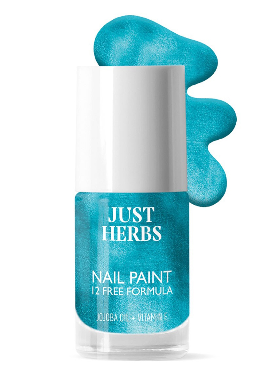 

Just Herbs 12 Free Nail Paint- 11 ml - Enchanted Sapphire - 30, Blue